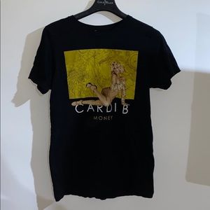Black And Yellow Cardi B T-Shirt Size Medium.